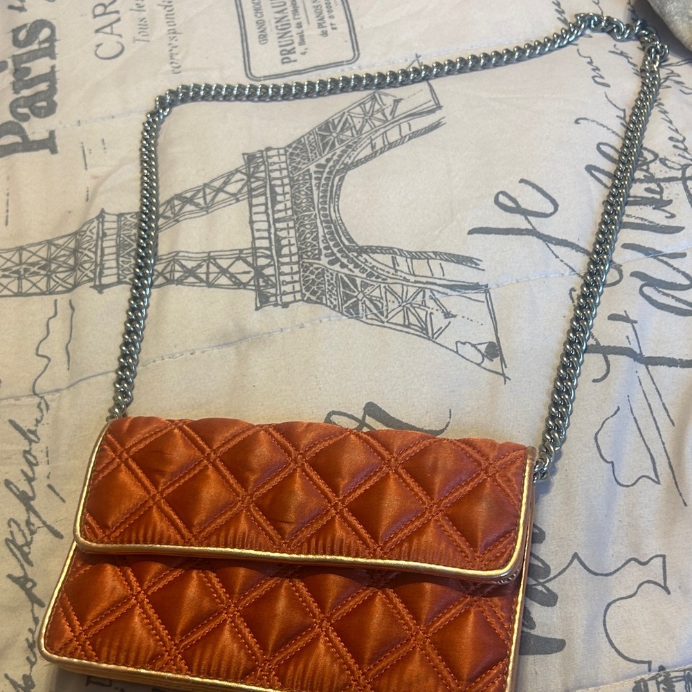 Marc By Marc Jacobs Orange Quilted Crossbody Bag